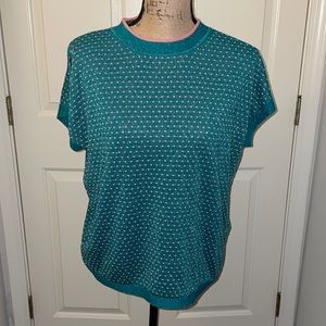 NÜMPH sparkle shimmer polka dot bright colored top